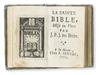 MINIATURE BOOK.  La Sainte Bible, mise en Vers par J. P. J. Jacob.  1752